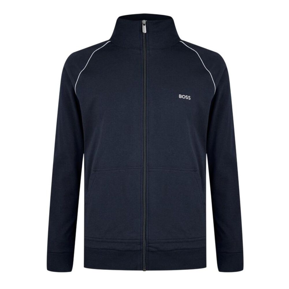 Boss Mens Cotton Casual Track Top / Dark Blue